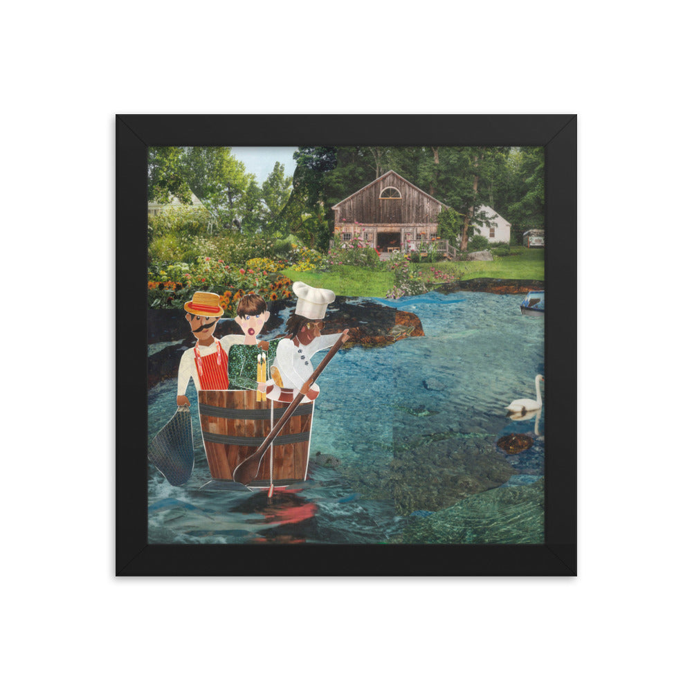 rub a dub dub framed print