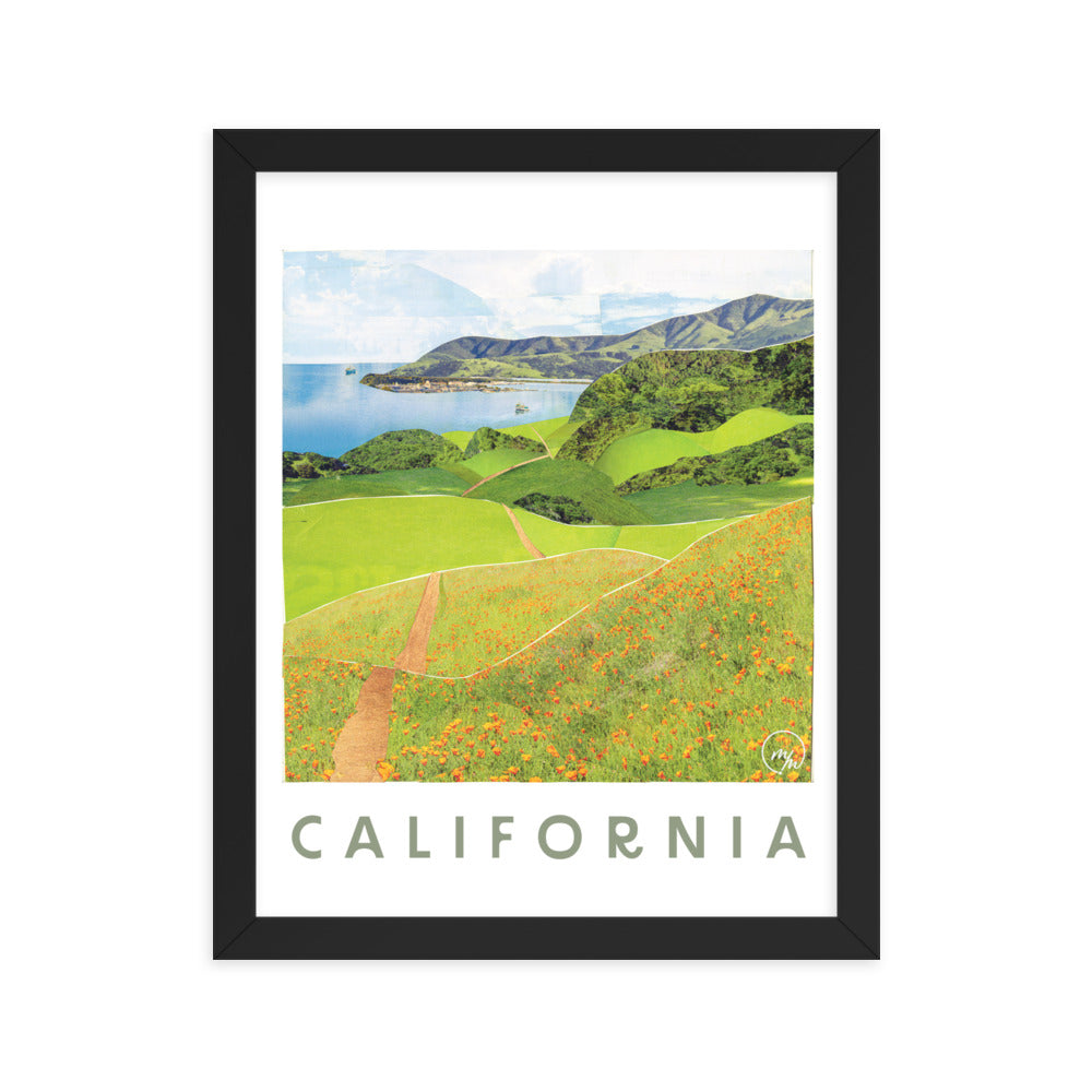 california coast poster print