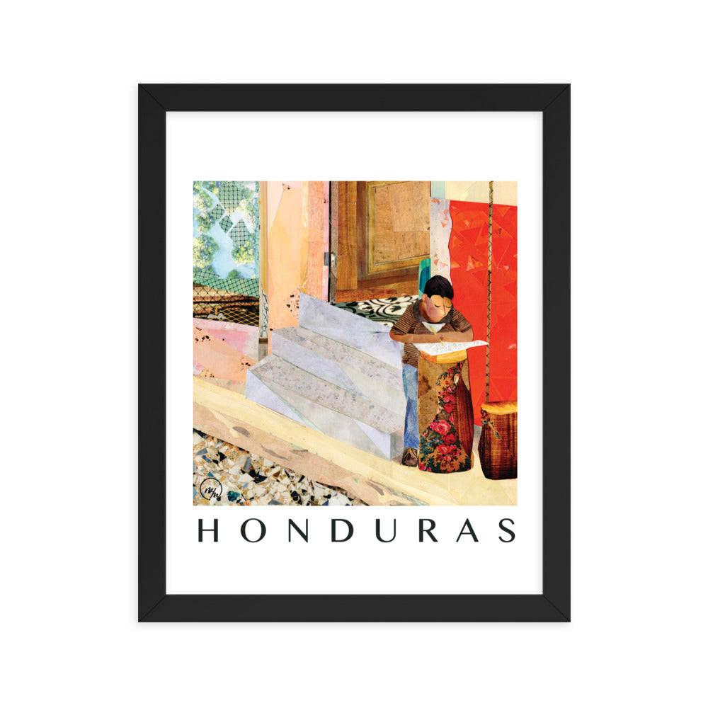 honduras framed poster