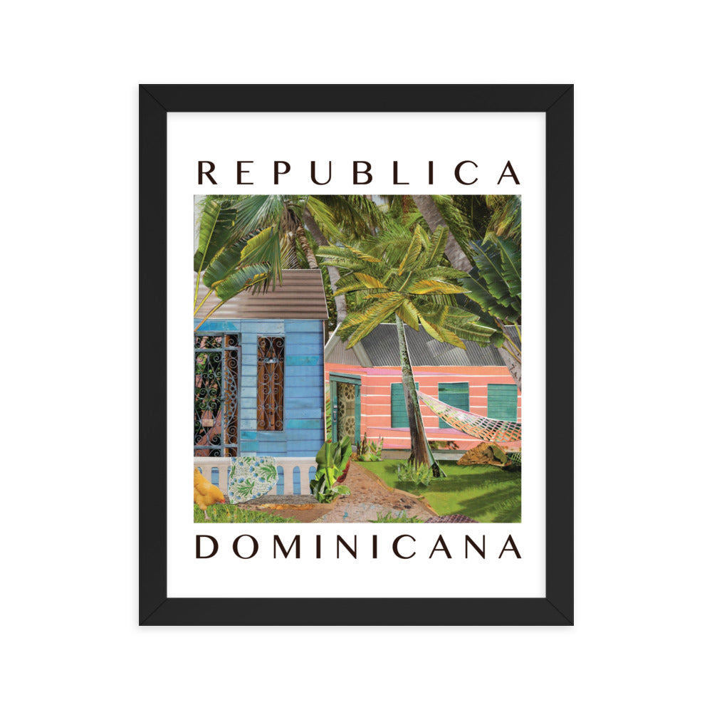 república dominicana framed poster