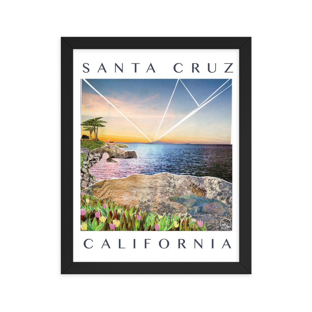 santa cruz framed poster