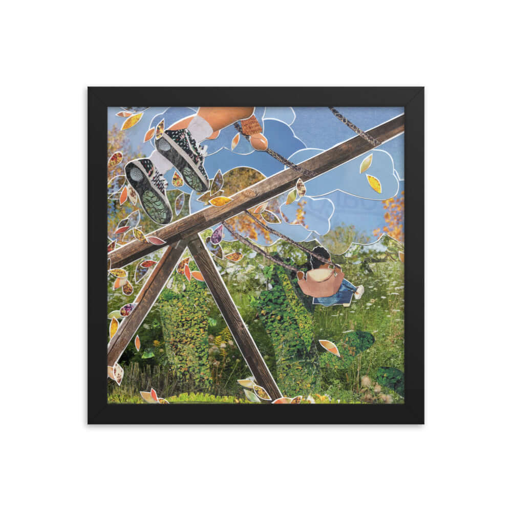 swingin' into fall framed print