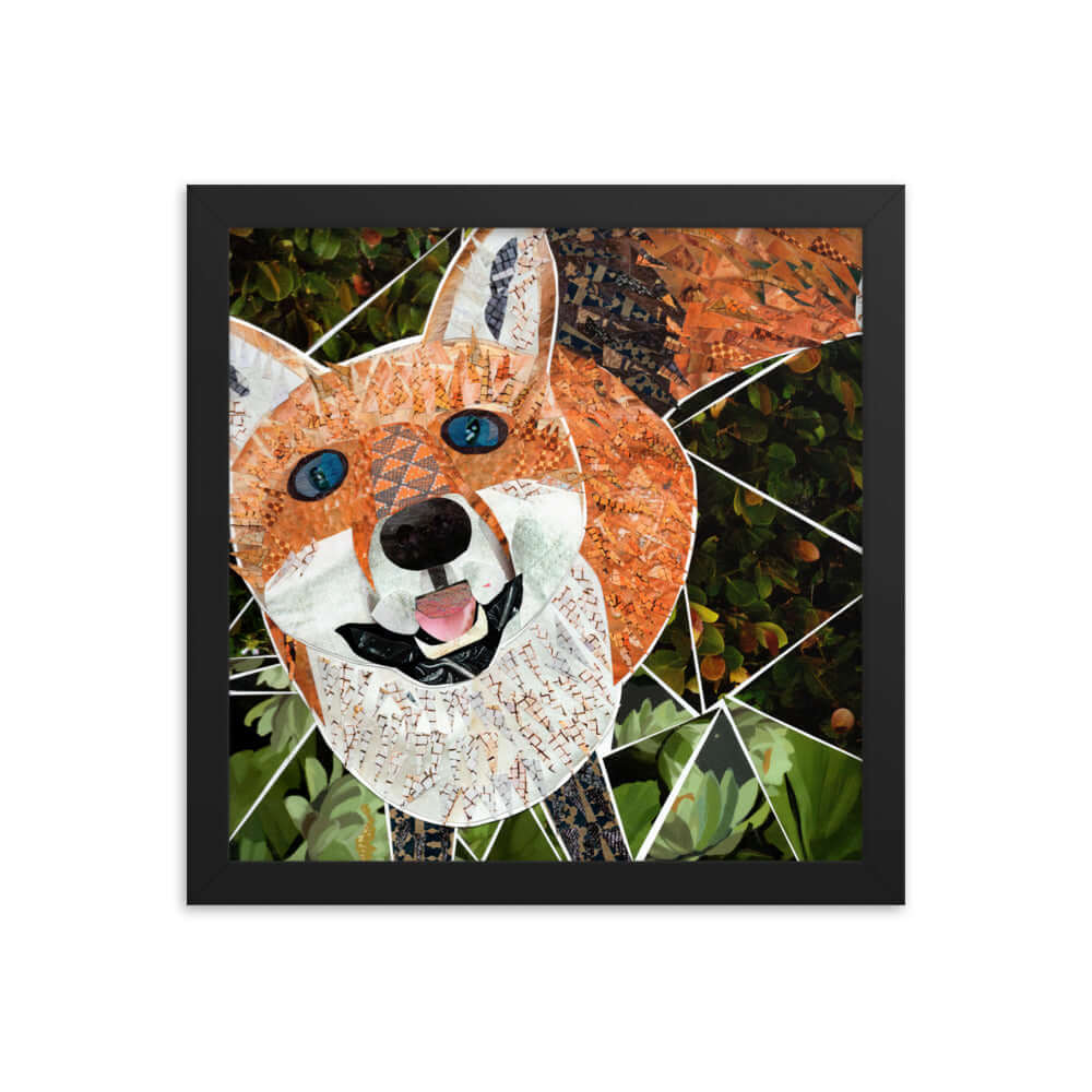 fox framed print