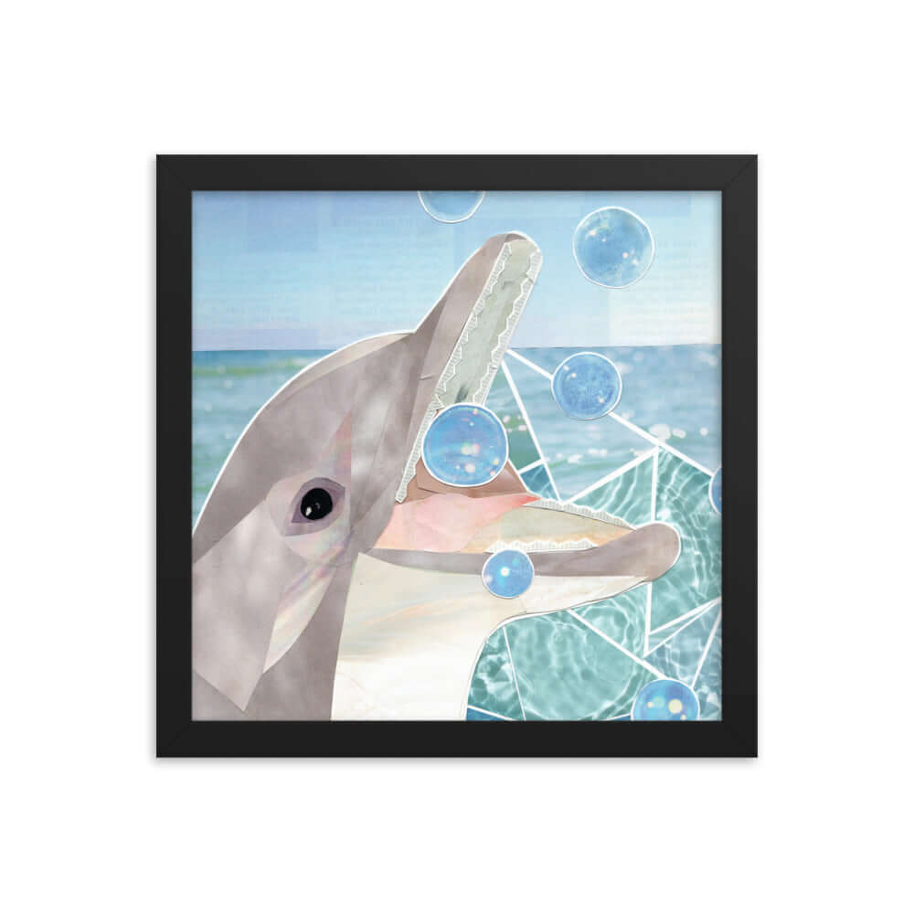 dolphin framed print