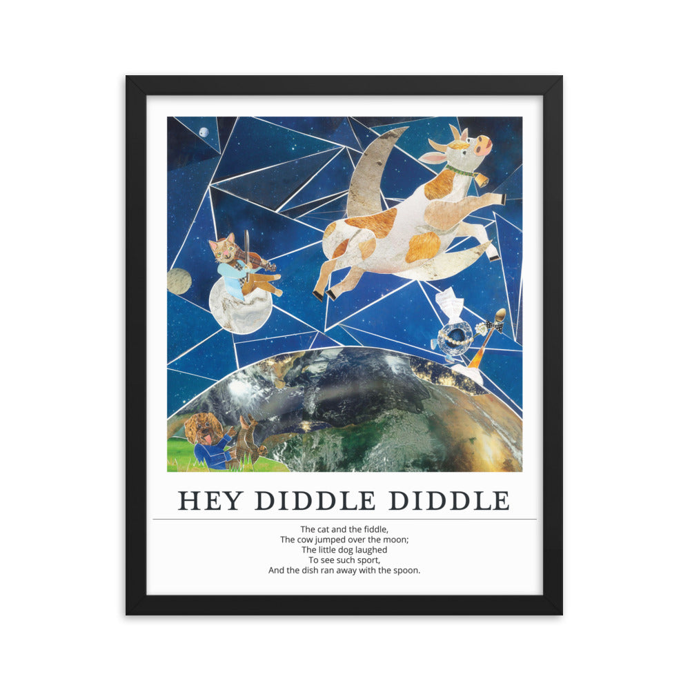 hey diddle diddle poster print