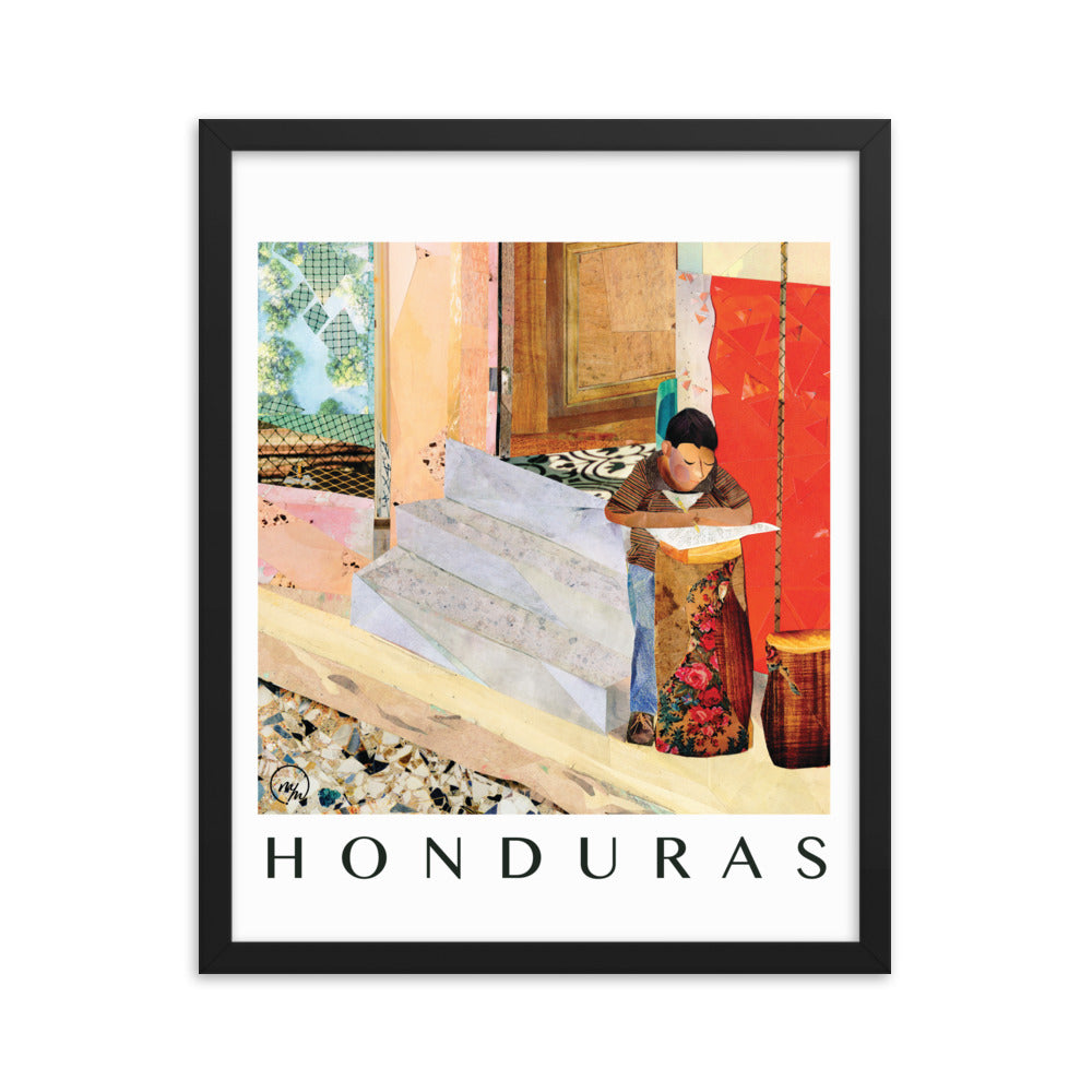 honduras framed poster