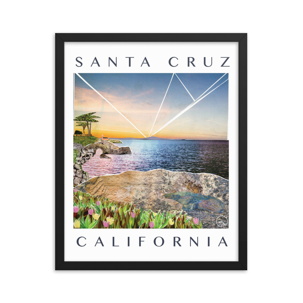 santa cruz framed poster