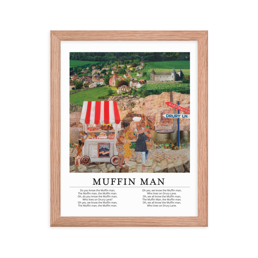 the muffin man poster print