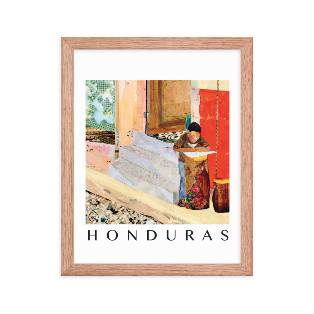 honduras framed poster