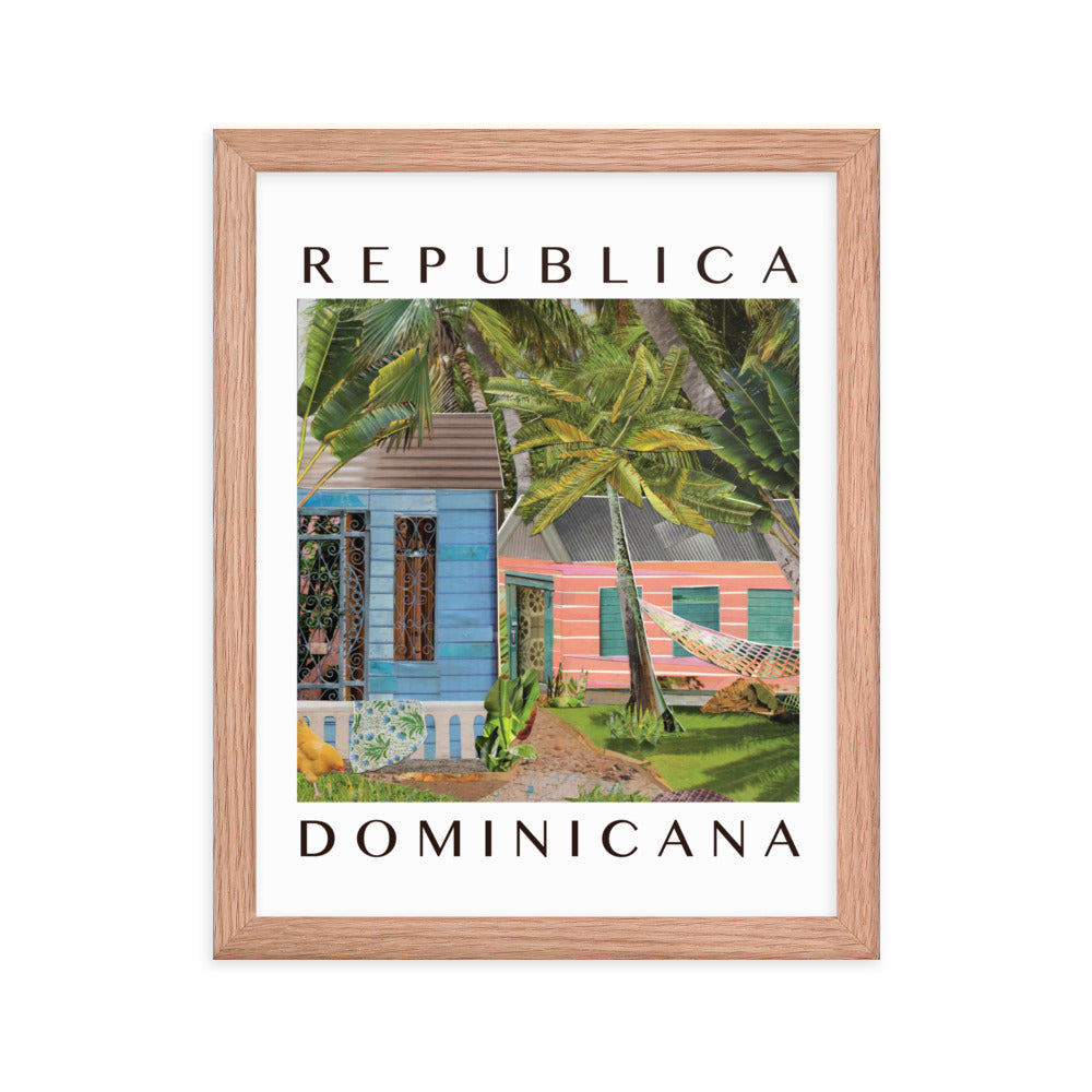 república dominicana framed poster