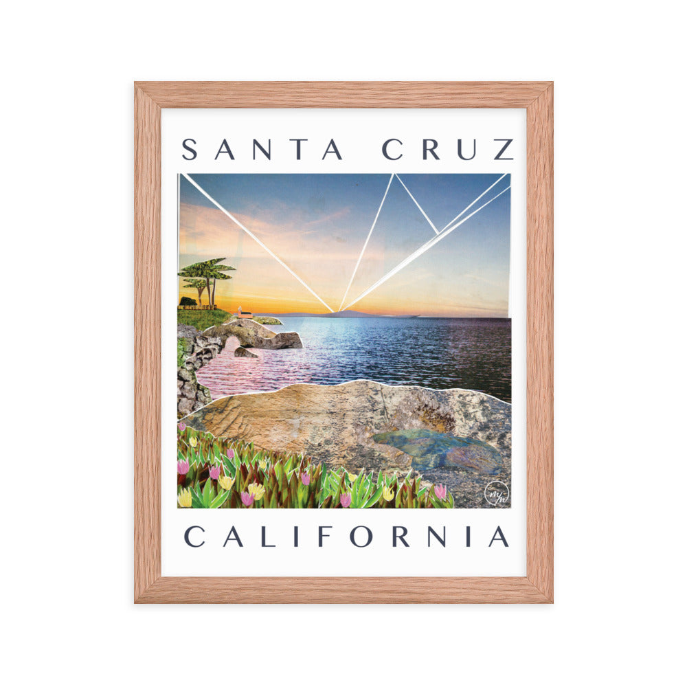 santa cruz framed poster