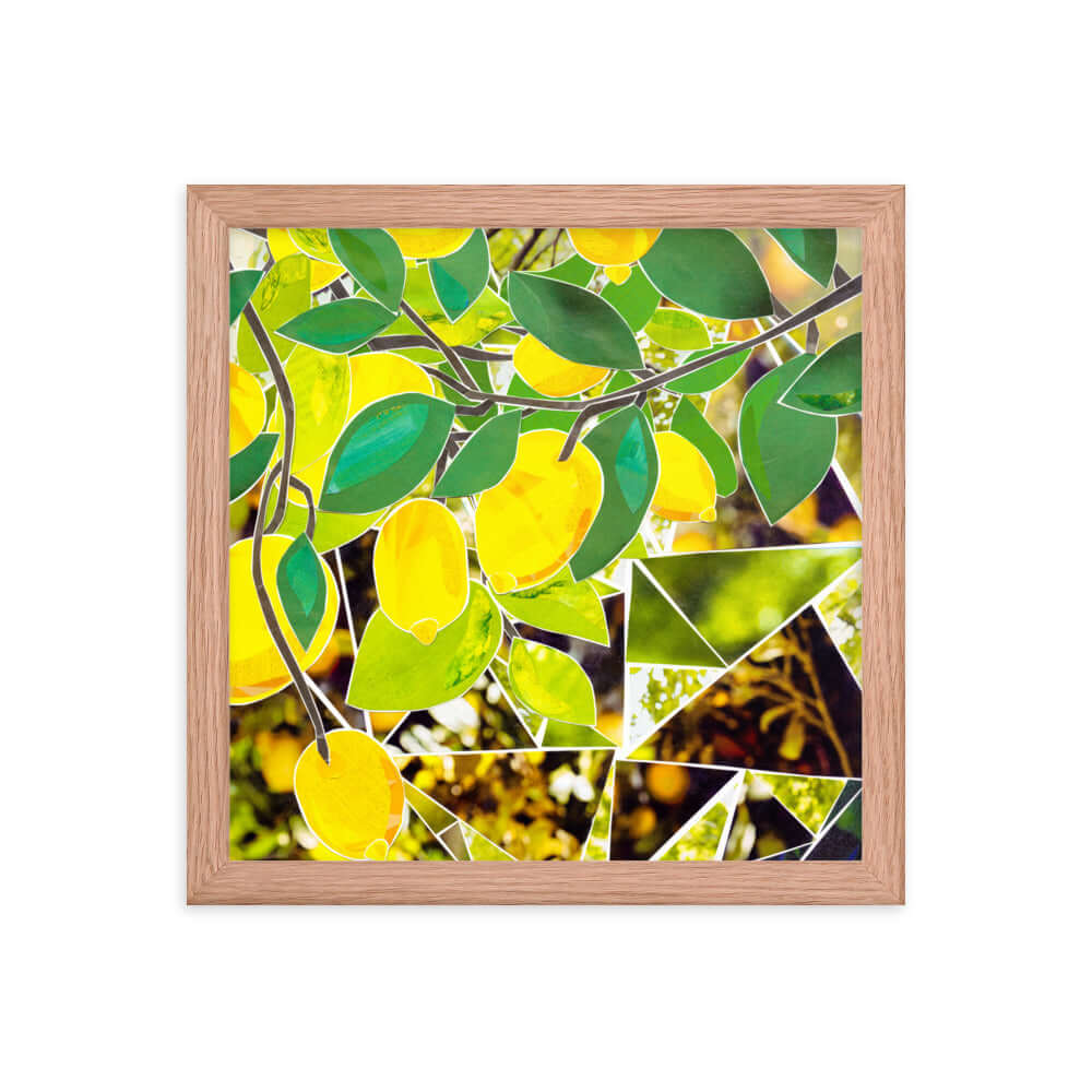 lemons framed print