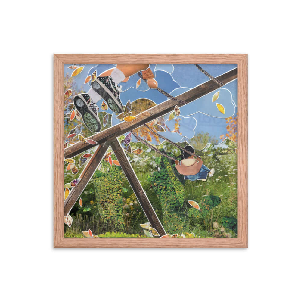 swingin' into fall framed print