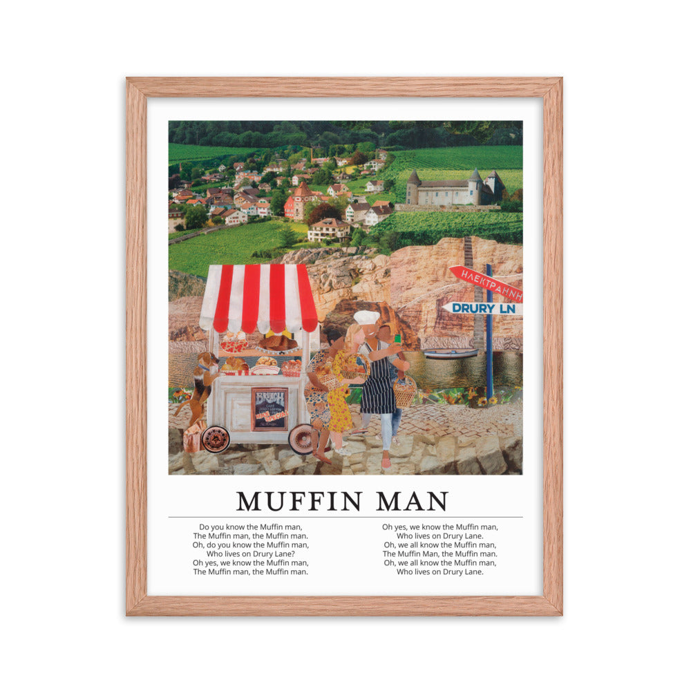 the muffin man poster print