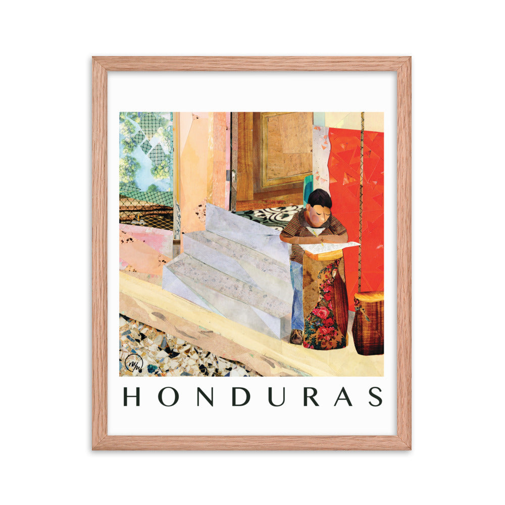 honduras framed poster