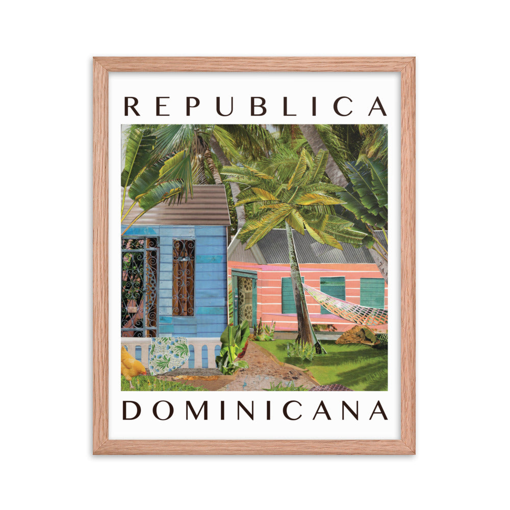 república dominicana framed poster