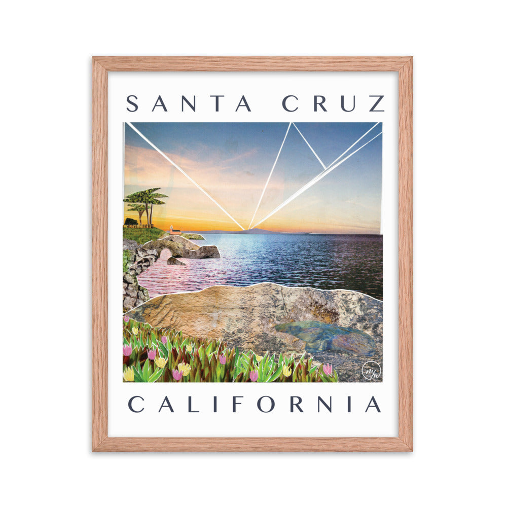 santa cruz framed poster