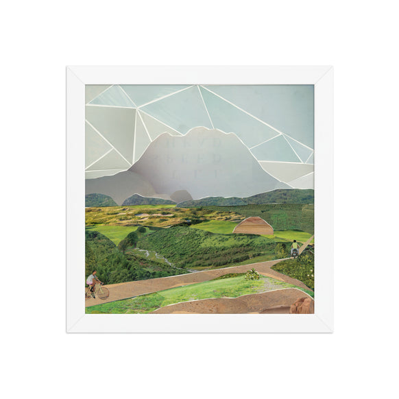trujillo print, white frame