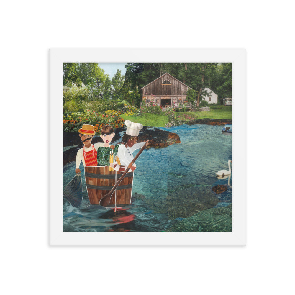 rub a dub dub framed print