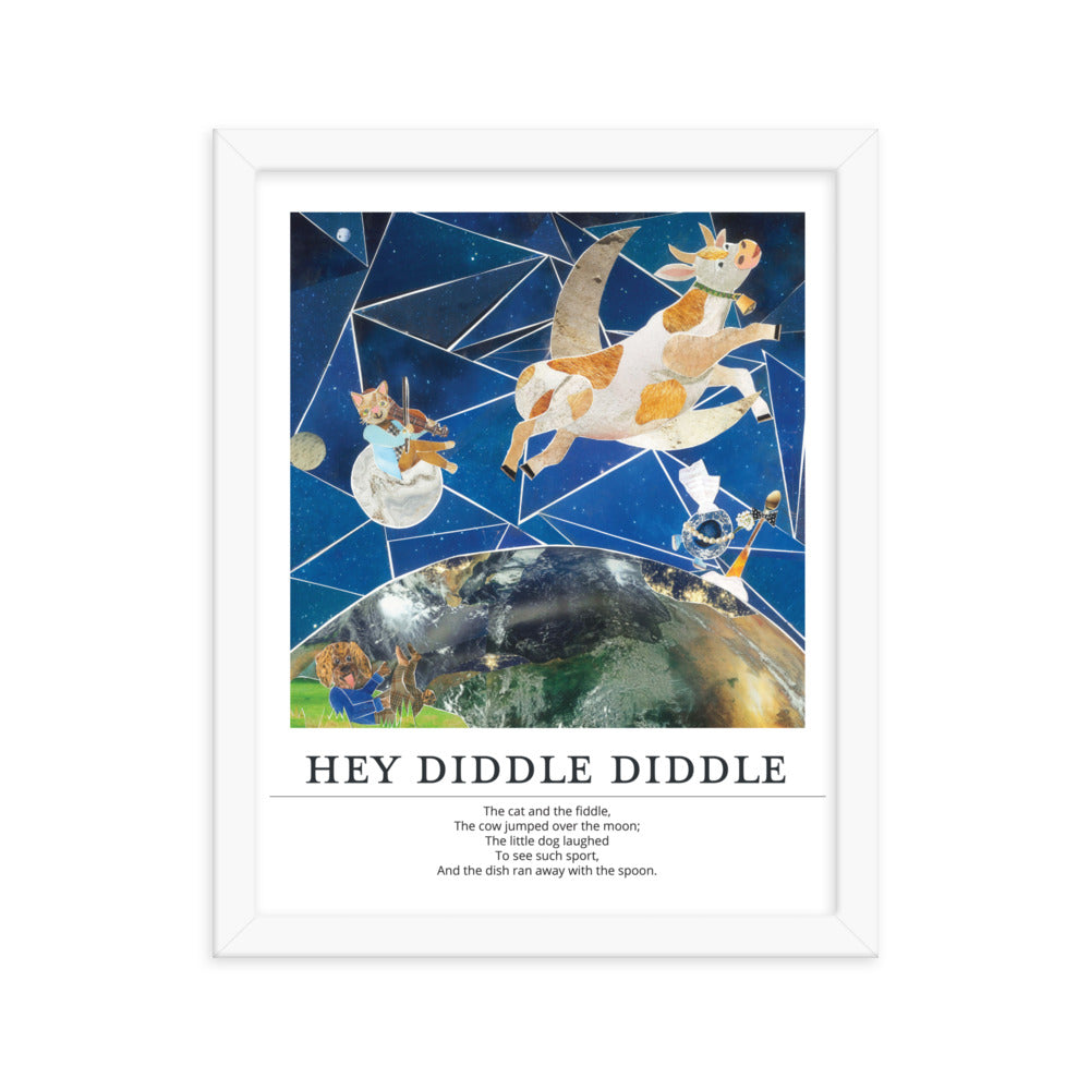 hey diddle diddle poster print