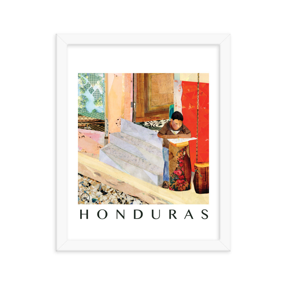 honduras framed poster