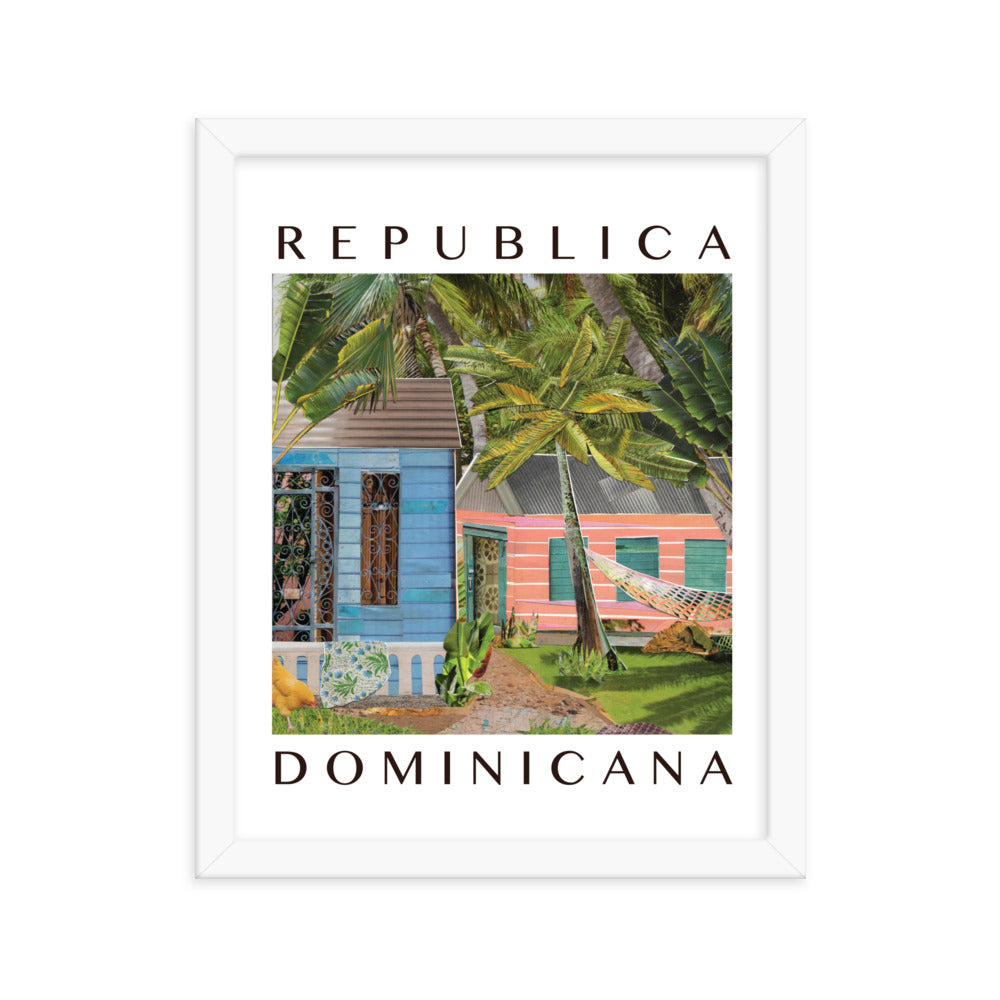 república dominicana framed poster