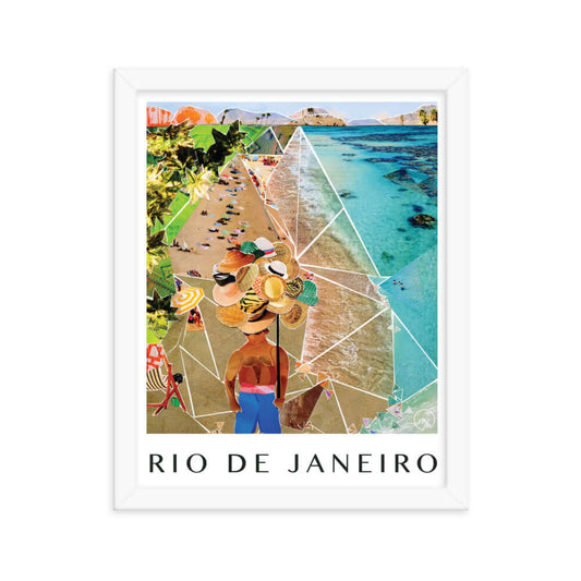 rio poster, white frame