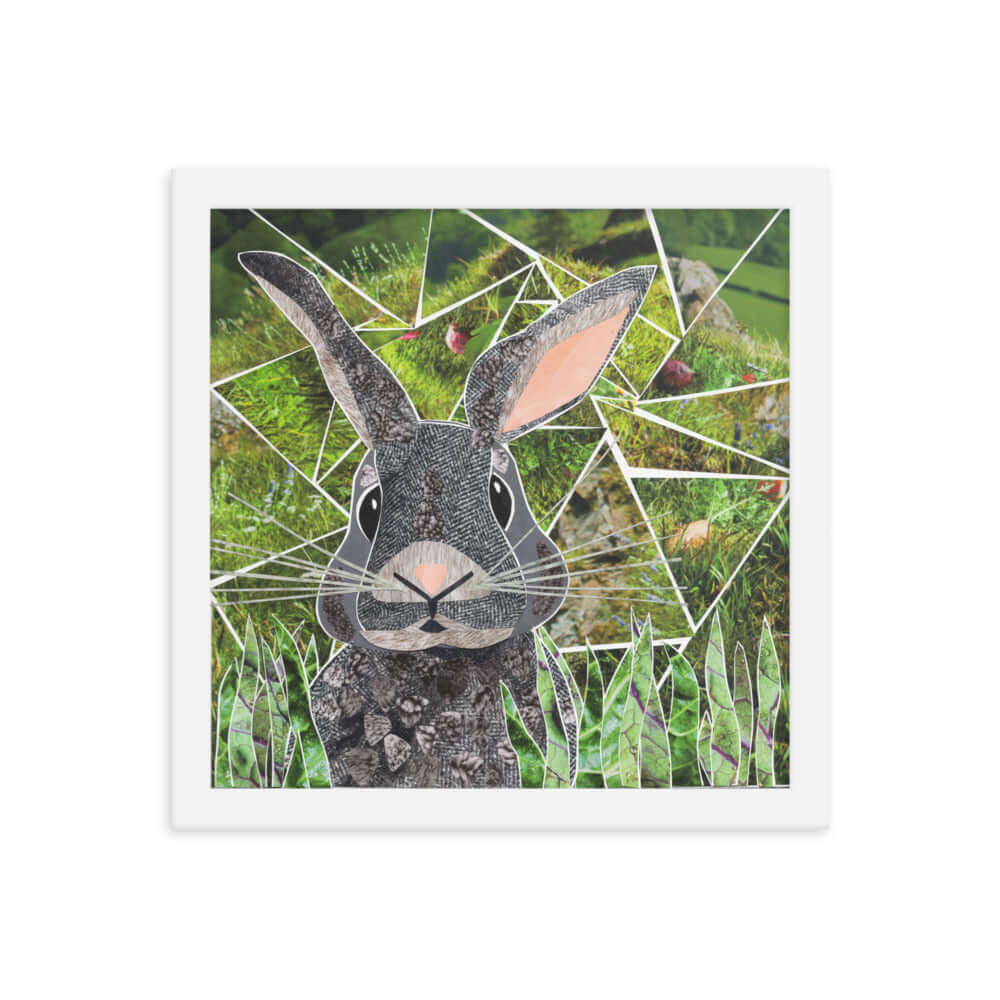 rabbit framed print