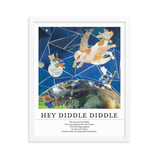 hey diddle diddle poster print