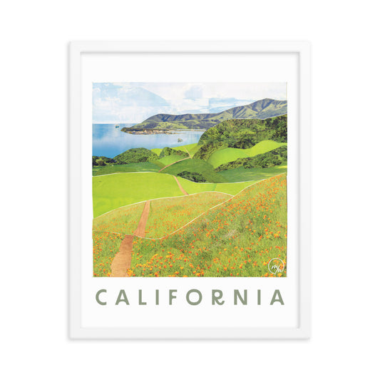california coast poster print