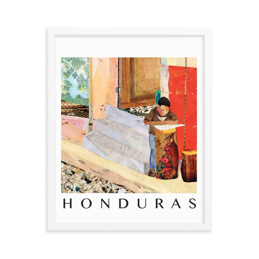 honduras framed poster