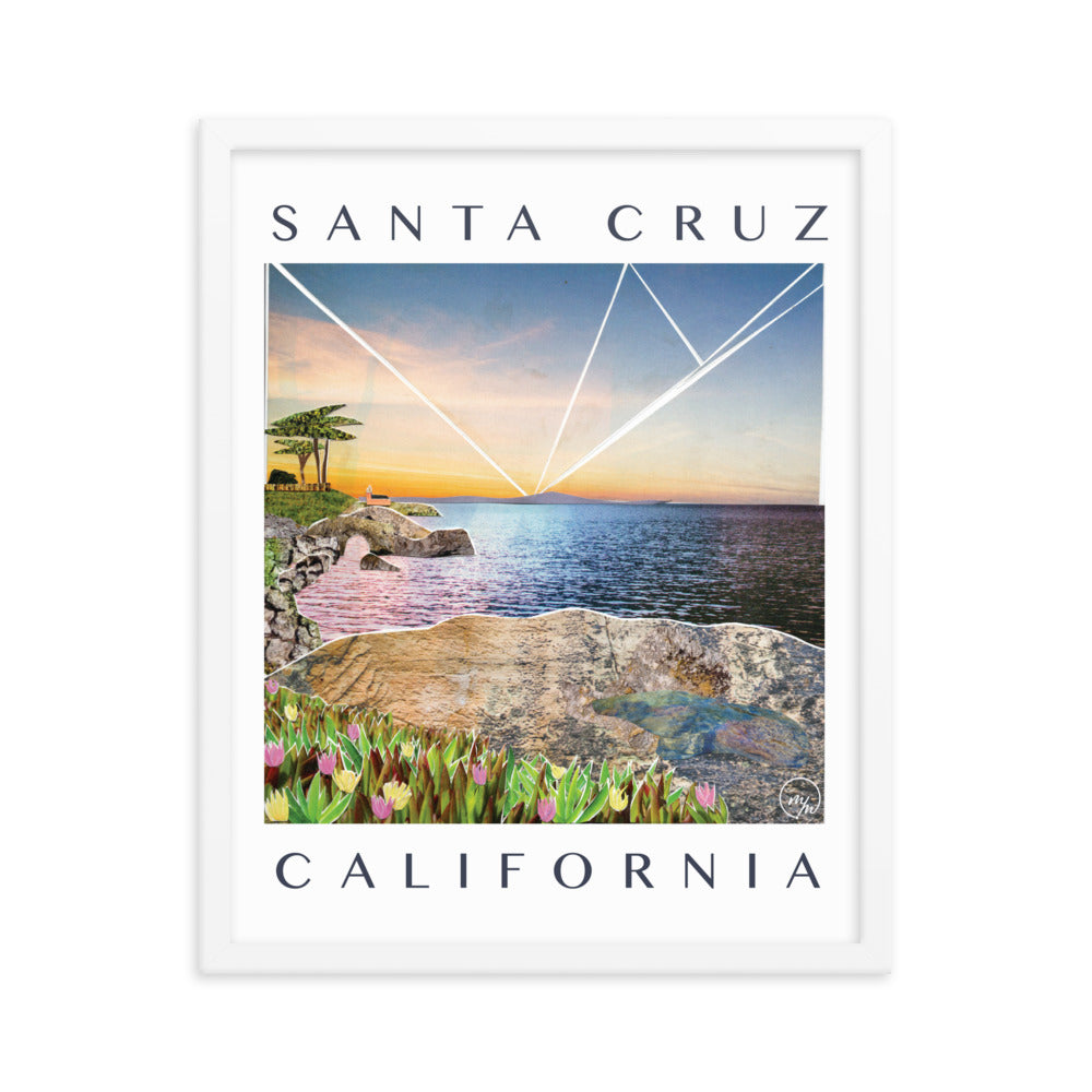 santa cruz framed poster