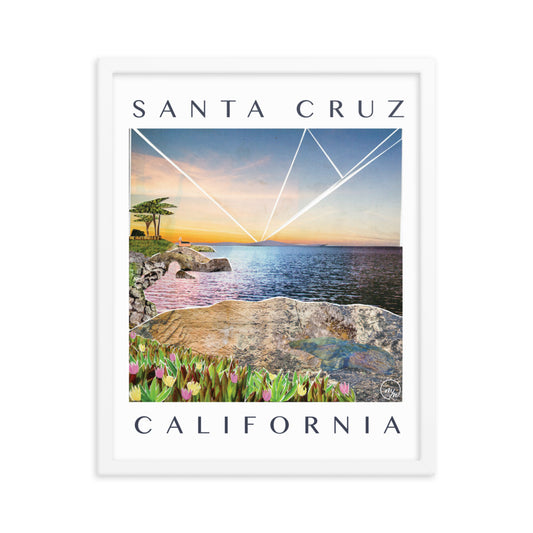 santa cruz framed poster