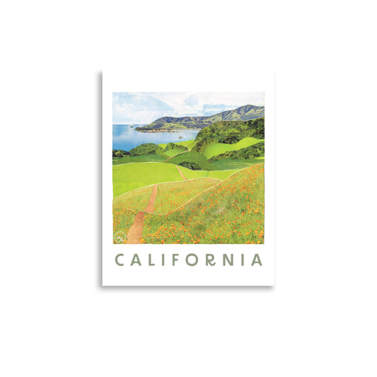 california coast poster