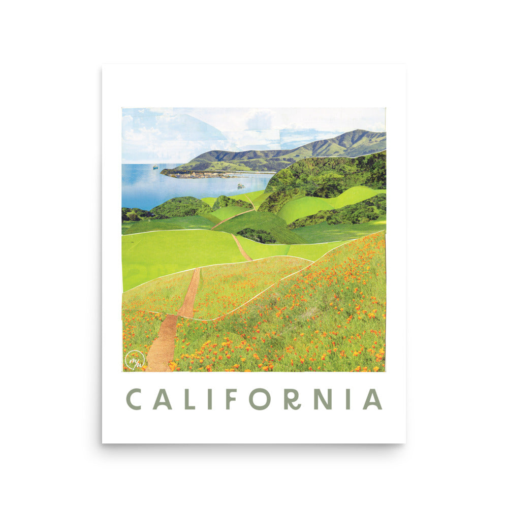 california coast poster