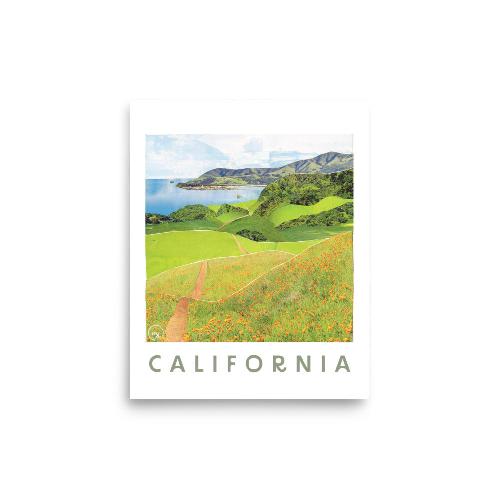 california coast poster