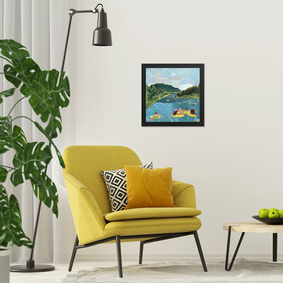 go with the flow poster print