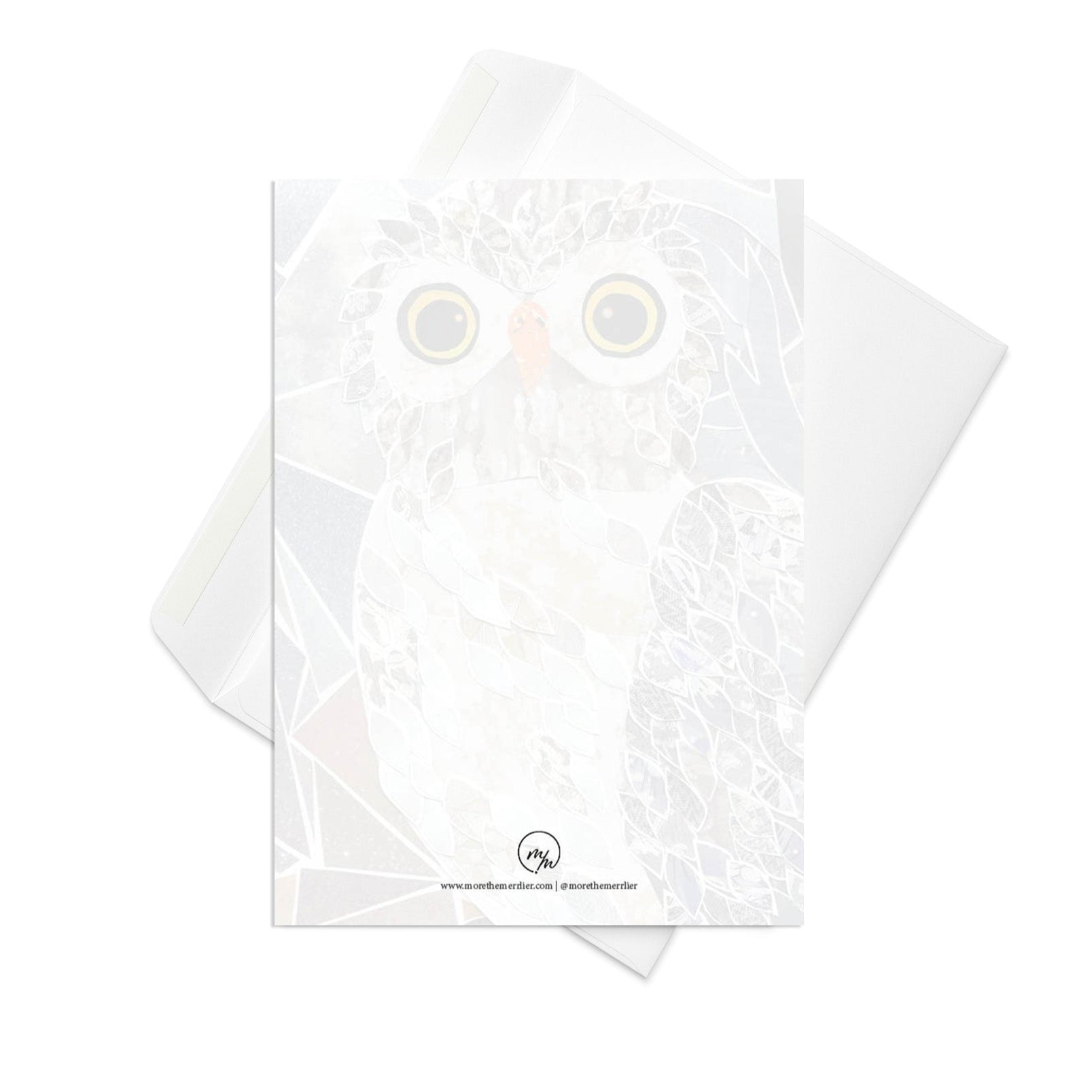 whooo me greeting card