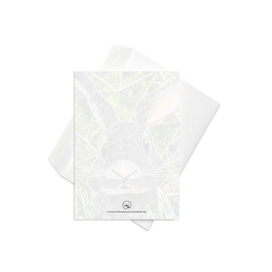 rabbit greeting card