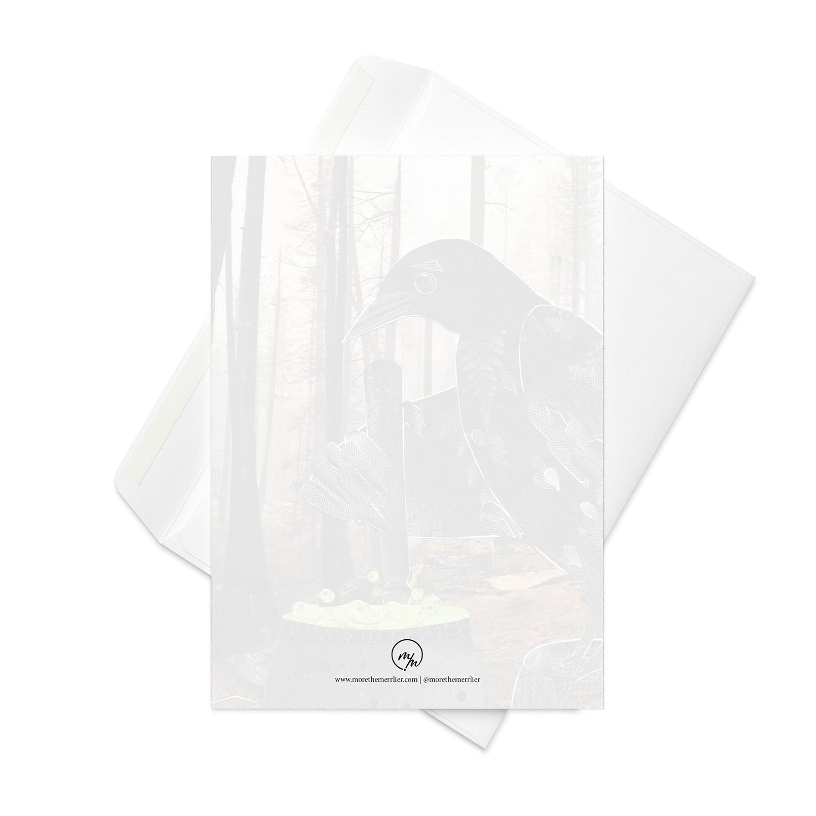 caw-dron greeting card