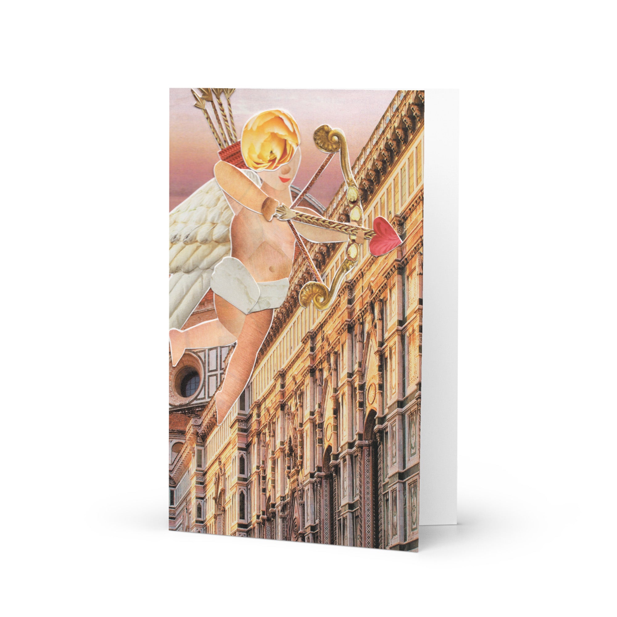 cupid's arrow greeting card