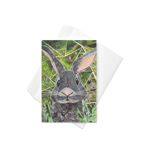 rabbit greeting card