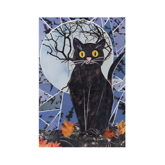 meow-lloween postcard