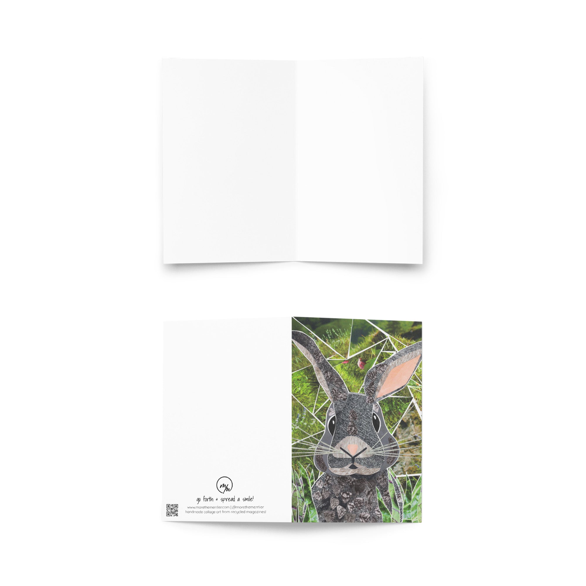 rabbit greeting card