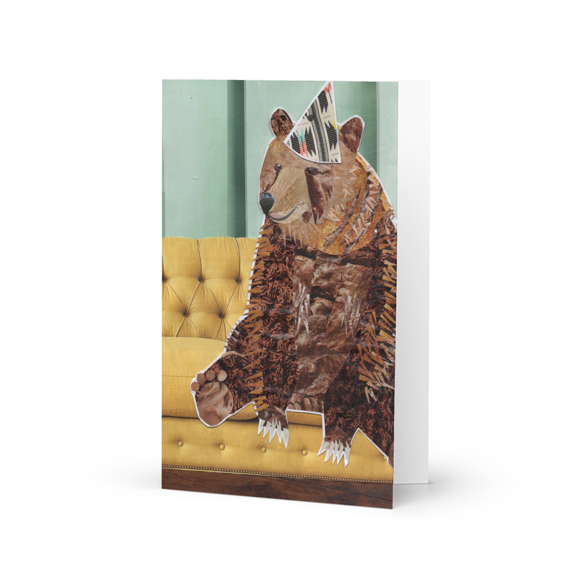birthday bear greeting card