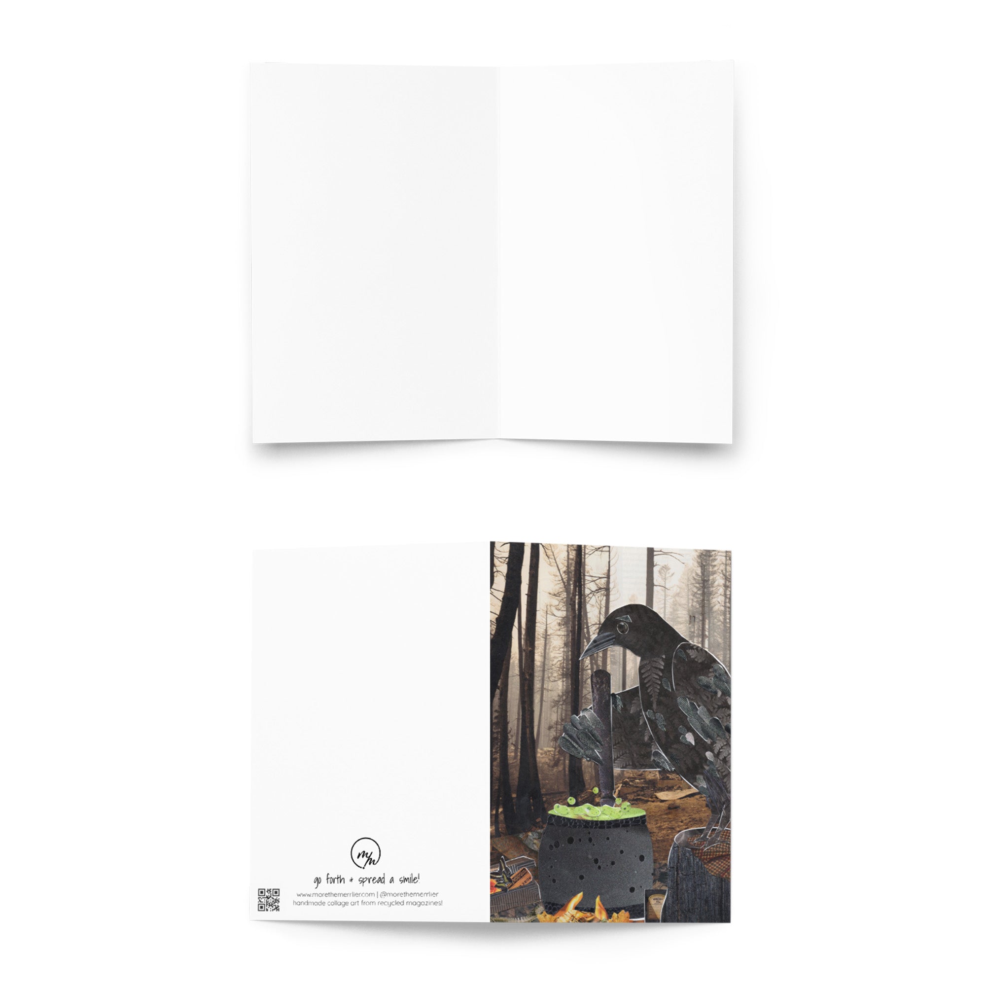 caw-dron greeting card