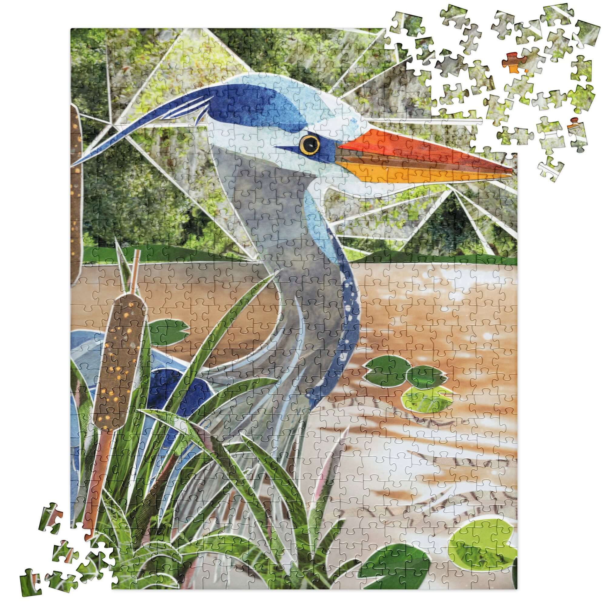 blue heron puzzle