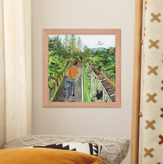 just ride framed print