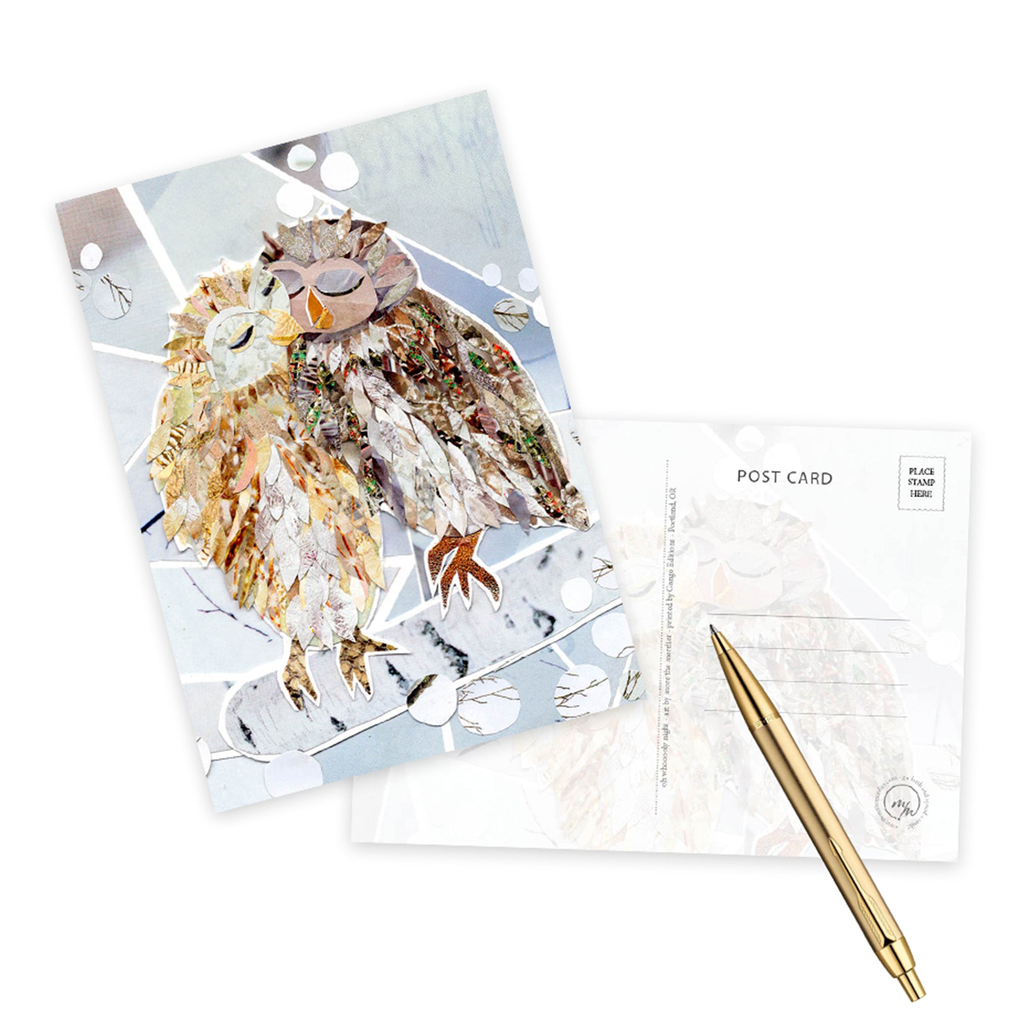 oh whoooly night greeting card