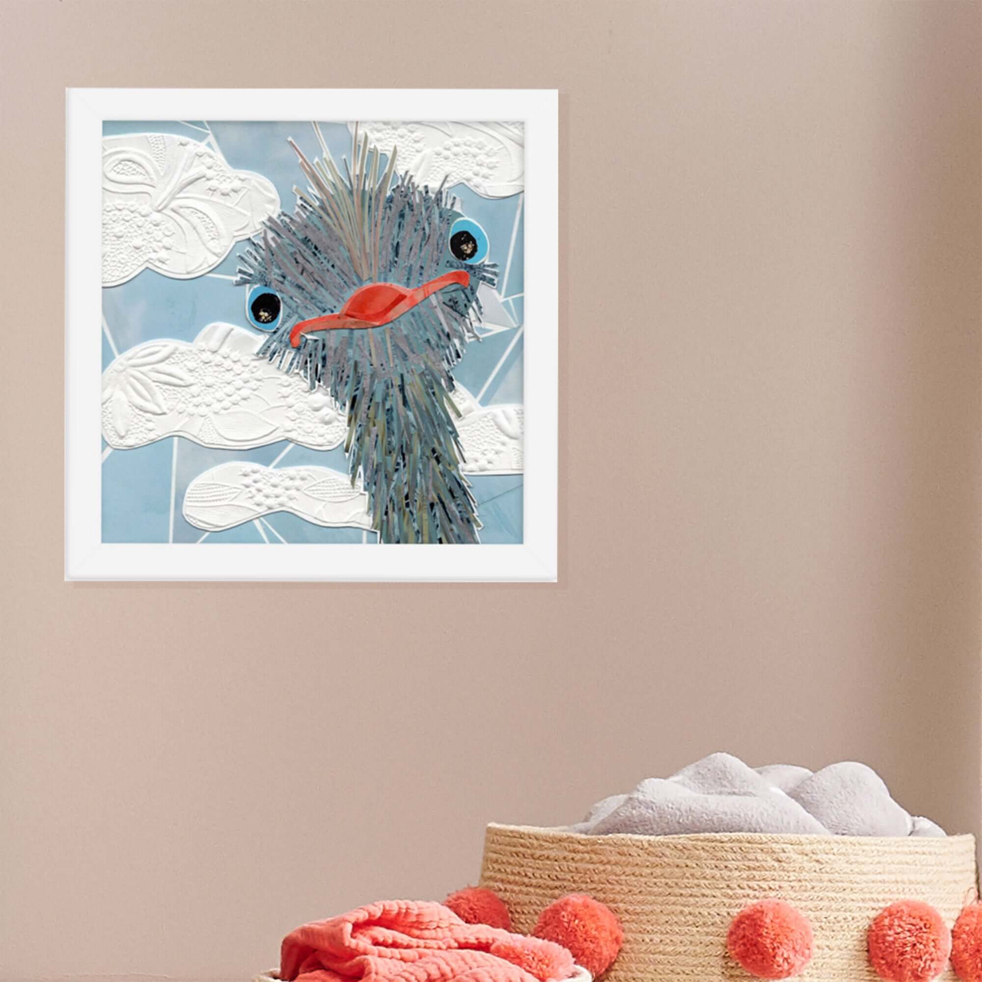 peekaboo print in a room setting